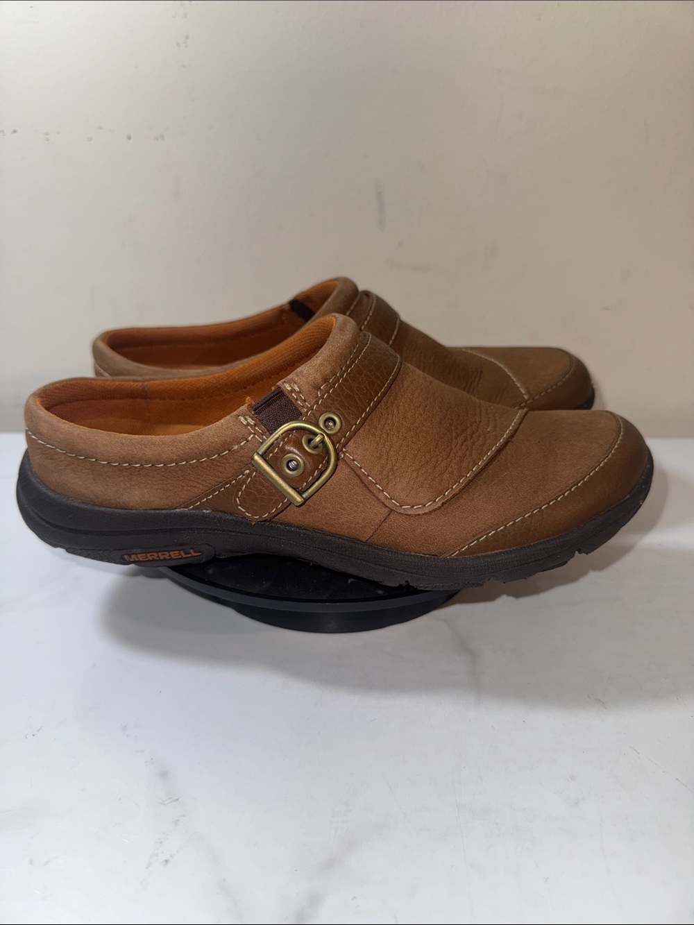 Merrell Select Fresh Women’s Oak Slip-On Loafer with Decorative Buckle - Size 6